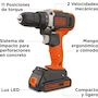 Miniatura de BLACK+DECKER Taladro Inalámbrico Atornillador 3/8" (10mm) 20V Máx BCD703C1
