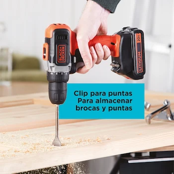 Imagen 4 de BLACK+DECKER Taladro Inalámbrico Atornillador 3/8" (10mm) 20V Máx BCD703C1