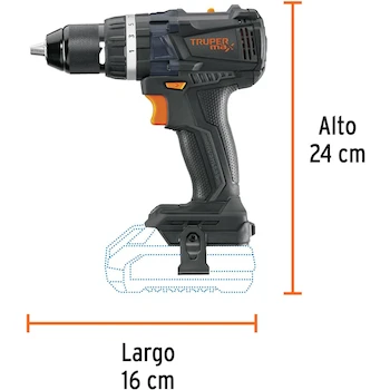 Imagen 3 de Truper Max MAX-20RS Rotomartillo Inalámbrico de 1/2 Pulgada con Motor Brushless Sin Accesorios