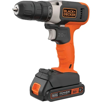 Imagen de referencia para BLACK+DECKER BCD702C1 Taladro Atornillador Inalámbrico 20V MAX con Batería de Litio y Cargador