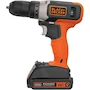 Miniatura de BLACK+DECKER BCD702C1 Taladro Atornillador Inalámbrico 20V MAX con Batería de Litio y Cargador