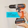 Miniatura de BLACK+DECKER BCD702C1 Taladro Atornillador Inalámbrico 20V MAX con Batería de Litio y Cargador