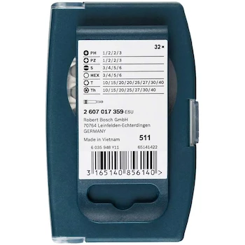 Imagen 4 de Bosch 2607017359 Set de Puntas de Atornillar con Adaptador 32 Piezas