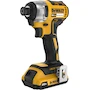 Miniatura de DEWALT Driver de Impacto Inalámbrico 20V MAX, Chuck Hexagonal de 1/4 Pulgadas, Kit con Batería y Cargador (DCF787D1)
