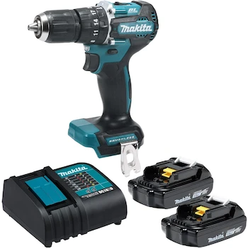 Imagen 4 de Makita DHP487SYX2 Rotomartillo Taladro Atornillador Inalámbrico 18V con Broquero 1/2"