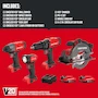 Miniatura de CRAFTSMAN V20 Kit de Herramientas Inalámbricas 20V con Taladro Atornillador, Sierra Circular, Atornillador de Impacto, Linterna y 2 Baterías Modelo CMCK401D2