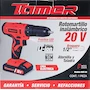 Miniatura de Mikels ROIT-20 Rotomartillo Inalámbrico 20V Negro/Rojo con Batería y Cargador