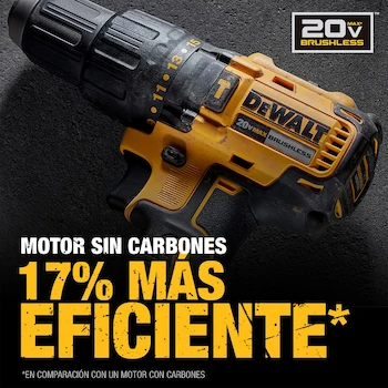 Imagen 3 de DEWALT Kit Taladro Inalámbrico Percutor 1/2" (13mm) 20V Máx. DCD7781D1 con Cargador, Baterías y Bolsa de Herramientas