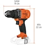 Miniatura de Taladro Inalámbrico Truper PRO Modelo TALI-20AS de 1/2" con Voltaje de 20V Brushless Sin Accesorios