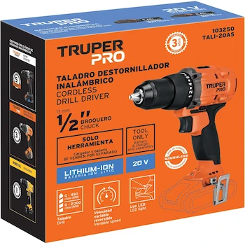 Imagen 4 de Taladro Inalámbrico Truper PRO Modelo TALI-20AS de 1/2" con Voltaje de 20V Brushless Sin Accesorios