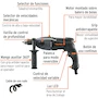 Miniatura de Truper ROTO-1/2NX2 Rotomartillo Industrial 1/2" 1200W