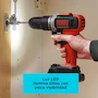 Miniatura de BLACK+DECKER BCD704C1-B3 Taladro Atornillador de Impacto Inalámbrico 20V 3/8" con Batería de Litio 1.5Ah y Cargador