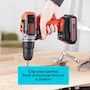 Miniatura de BLACK+DECKER BCD704C1-B3 Taladro Atornillador de Impacto Inalámbrico 20V 3/8" con Batería de Litio 1.5Ah y Cargador