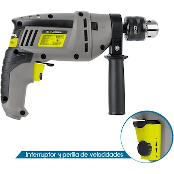 Imagen 2 de Rotomartillo Eléctrico Maxtool 500W con Portabrocas de 3/8 Pulgadas para Uso Doméstico
