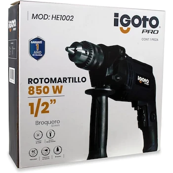 Imagen 4 de Taladro Rotomartillo Truper ROT-850/2 850W 127V 60Hz 7A Broquero 1/2" 13mm con Mango Auxiliar