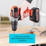Miniatura de BLACK+DECKER BCD704C1 Taladro Inalámbrico Atornillador 20V Máx con 1 Batería y Cargador