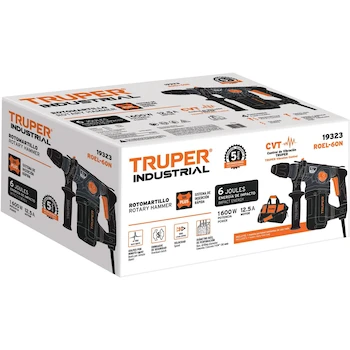 Imagen 5 de Truper ROEL-60N Rotomartillo SDS Plus 6 Joules 1600W Industrial