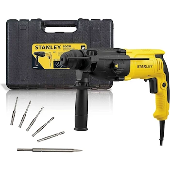Imagen de referencia para STANLEY Rotomartillo Eléctrico 1-1/8" (26mm) SHR263KA 800W con Empuñadura Lateral y Caja de Herramientas