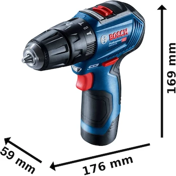 Imagen 5 de Bosch Rotomartillo GSB 12V-30 3/8" 12V con 2 Baterías y Maletín