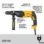 Miniatura de DEWALT Rotomartillo Cincelador SDS Plus 1-1/8" (28mm) Modelo D25134K Amarillo y Negro con Caja de Herramientas