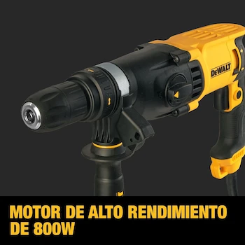 Imagen 4 de DEWALT Rotomartillo Cincelador SDS Plus 1-1/8" (28mm) Modelo D25134K Amarillo y Negro con Caja de Herramientas