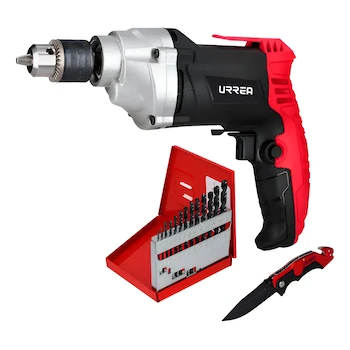 Imagen de referencia para Urrea JT01 Juego de Taladro con Accesorios, 15 Piezas