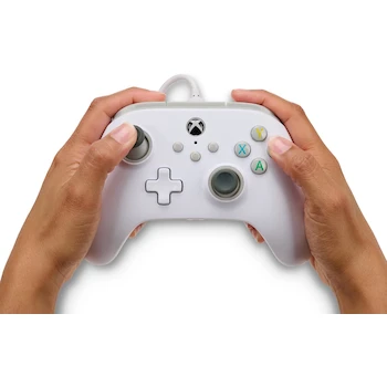 Imagen 2 de PowerA Control Alámbrico para Xbox Series X|S y Xbox One - Blanco - Licencia Oficial de Xbox - Standard Edition