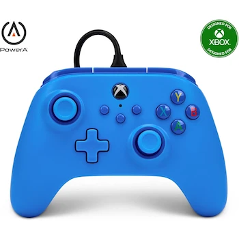Imagen alusiva al producto PowerA Mando con Cable para Xbox Series X|S, Xbox One y PC - Azul Edition