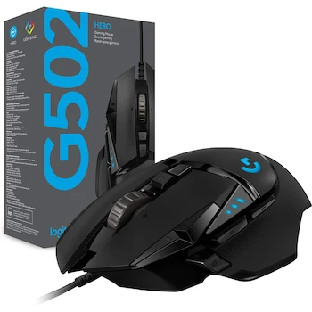Imagen 2 de Logitech G502 Hero Mouse Gaming con Cable Negro