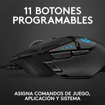 Imagen 5 de Logitech G502 Hero Mouse Gaming con Cable Negro