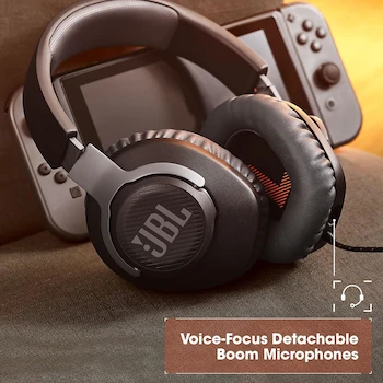 Imagen 4 de JBL Quantum 100 Audífonos Gamer Over Ear con Micrófono Extraíble Negro
