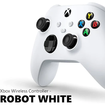 Imagen 2 de Control Inalámbrico Xbox Robot White para Xbox Series X|S, Xbox One y Dispositivos Windows