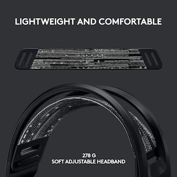 Imagen 2 de Audífonos Inalámbricos Gaming Logitech G733 LIGHTSPEED con Micrófono Negro