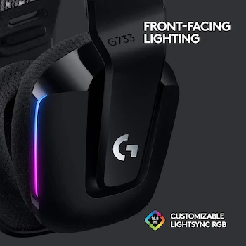 Imagen 4 de Audífonos Inalámbricos Gaming Logitech G733 LIGHTSPEED con Micrófono Negro