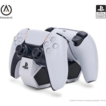 Imagen de referencia para PowerA Estación de Carga Doble para Controles Inalámbricos DualSense PlayStation 5 Licencia Oficial Blanco Twin Edition