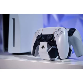 Imagen 4 de PowerA Estación de Carga Doble para Controles Inalámbricos DualSense PlayStation 5 Licencia Oficial Blanco Twin Edition