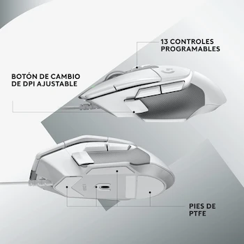 Imagen 5 de Logitech G502 X Mouse con Cable para Gaming Blanco