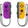 Miniatura de Controladores Joy-Con (L/R) para Nintendo Switch en Neon Morado y Neon Naranja