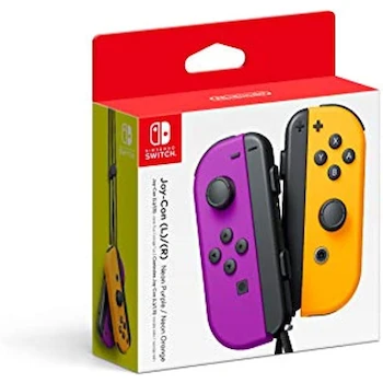 Imagen 4 de Controladores Joy-Con (L/R) para Nintendo Switch en Neon Morado y Neon Naranja