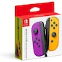 Miniatura de Controladores Joy-Con (L/R) para Nintendo Switch en Neon Morado y Neon Naranja