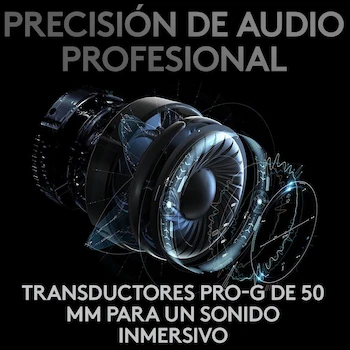 Imagen 5 de Logitech G PRO X Audífonos Inalámbricos Lightspeed Gaming Negro
