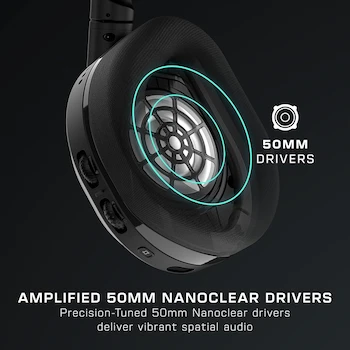 Imagen 5 de Turtle Beach Stealth 600 Gen 2 MAX Wireless Multiplatform Gaming Headset for Xbox Series X|S, Xbox One, PS5, PS4, Nintendo Switch, PC, Mac - Black