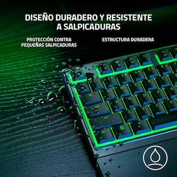 Imagen 5 de Razer Ornata V3 X Teclado Gaming Negro Clásico con Reposamuñecas
