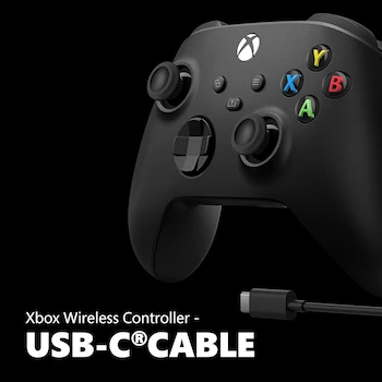Imagen 2 de Control Inalámbrico Xbox Core Carbon Black + Cable USB-C