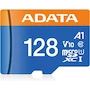 Miniatura de ADATA Premier 128GB MicroSDXC UHS-I Memory Card with SD Adapter Black/Blue A1 Class 10 Model AUSDX128GUICL10A1-RA1