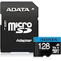 Miniatura de ADATA Premier 128GB MicroSDXC UHS-I Memory Card with SD Adapter Black/Blue A1 Class 10 Model AUSDX128GUICL10A1-RA1