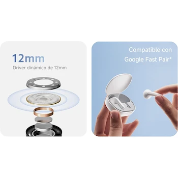 Imagen 2 de Xiaomi Redmi Buds 4 Lite Audífonos Inalámbricos True Wireless Intraurales Negro con Estuche de Carga