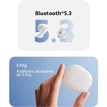 Imagen 3 de Xiaomi Redmi Buds 4 Lite Audífonos Inalámbricos True Wireless Intraurales Negro con Estuche de Carga