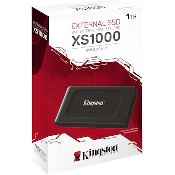 Imagen 3 de Kingston XS1000 External SSD 1TB Black USB 3.2 Gen 2 (SXS1000/1000G)