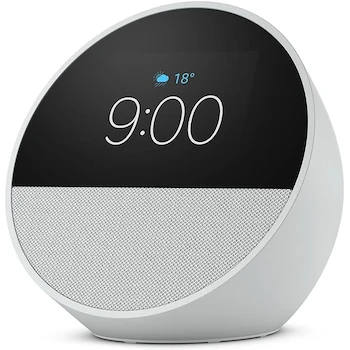 Imagen 2 de Amazon Echo Spot 2024 Blanco - Despertador Inteligente con Alexa, Modelo B0BFCBKXWL